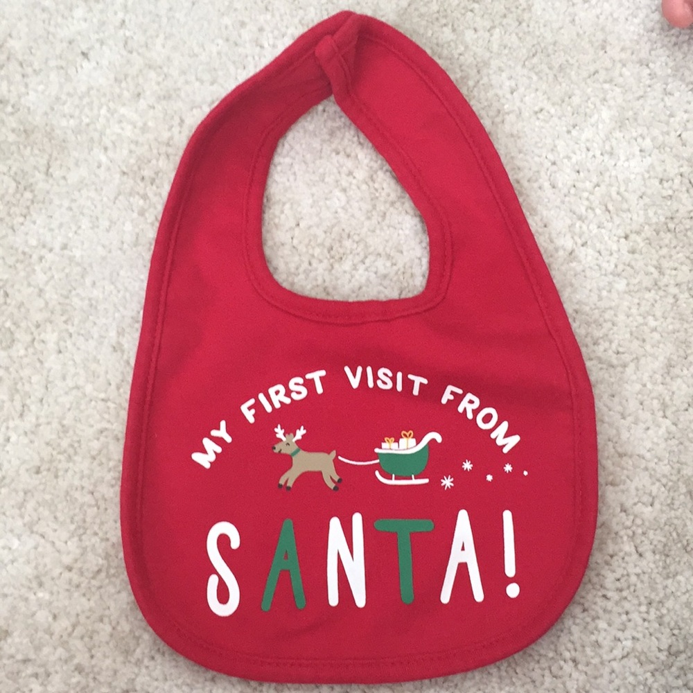carter’s🎅🏽bib “My First Visit From Santa”